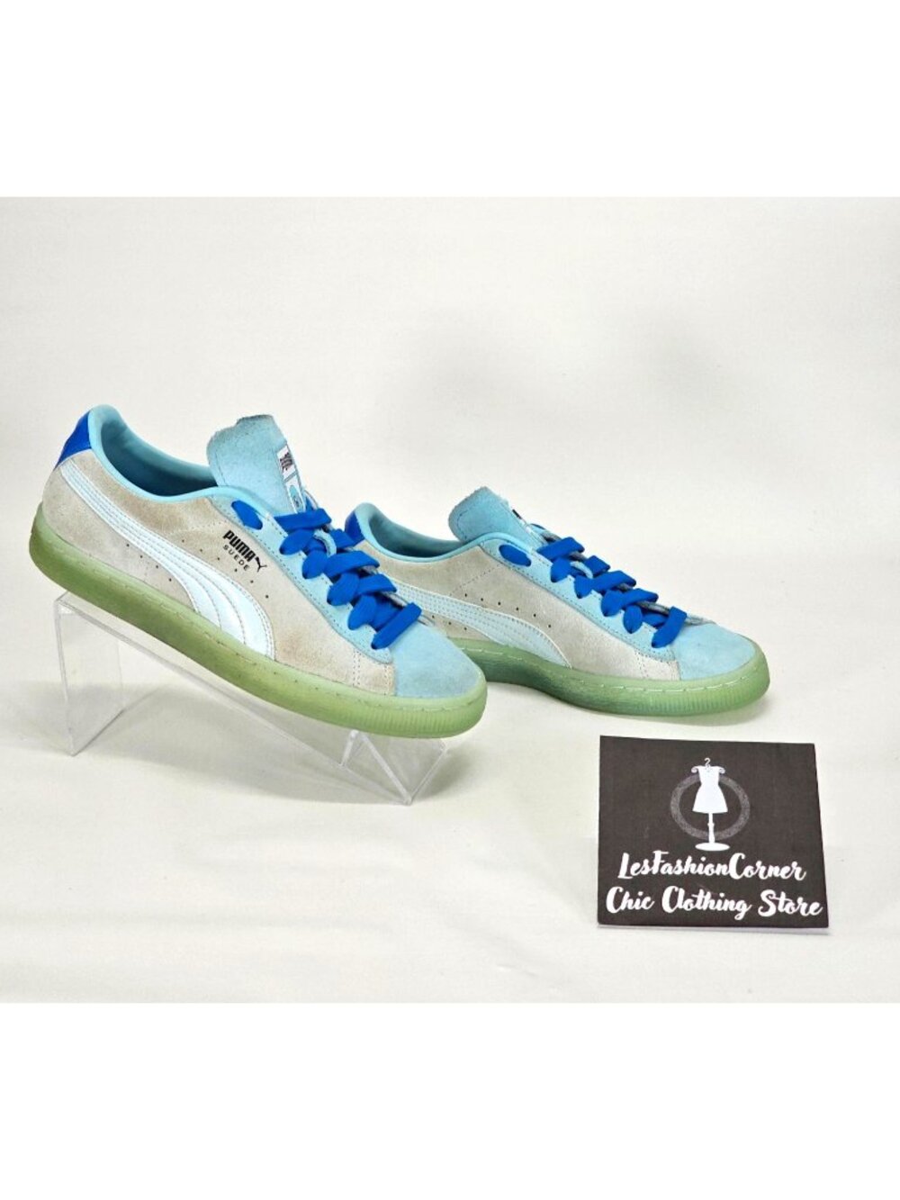 Puma Boy's Classic Squirtle Blue Suede Pokémon Crossover Shoes Size 5 1776 - Picture 4 of 14